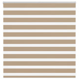 Vidaxl zebra blind 140x100 cm stofbreedte 135,9 cm polyester zandbruin