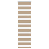 Vidaxl zebra blind 45x150 cm stofbreedte 40,9 cm polyester zandbruin