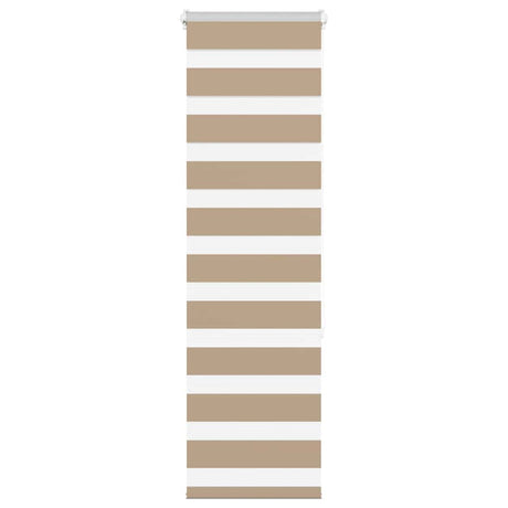 Vidaxl zebra blind 50x150 cm stofbreedte 55,9 cm polyester zandbruin