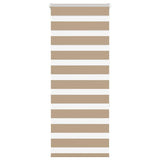 Vidaxl zebra blind 60x150 cm stofbreedte 55,9 cm polyester zandbruin