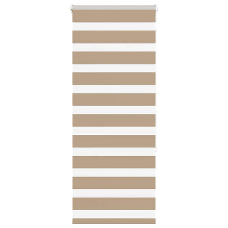 Vidaxl zebra blind 60x150 cm stofbreedte 55,9 cm polyester zandbruin