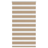 Vidaxl zebra blind 80x150 cm stofbreedte 75,9 cm polyester zandbruin