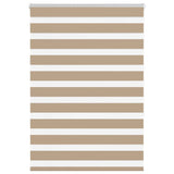 Vidaxl zebra blind 95x150 cm stofbreedte 90,9 cm polyester zandbruin
