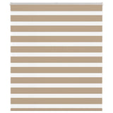 Vidaxl zebra blind 120x150 cm stofbreedte 115,9 cm polyester zandbruin