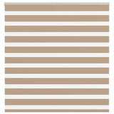 Vidaxl zebra blind 140x150 cm stofbreedte 135,9 cm polyester zandbruin