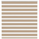 Vidaxl zebra blind 145x150 cm stofbreedte 140,9 cm polyester zandbruin
