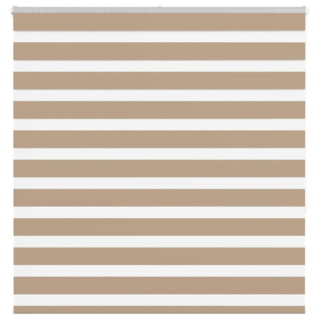 Vidaxl zebra blind 150x150 cm stofbreedte 145,9 cm polyester zandbruin