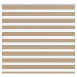 Vidaxl zebra blind 155x150 cm stofbreedte 150,9 cm polyester zandbruin
