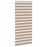 Vidaxl zebra blind 100x200 cm stofbreedte 95,9 cm polyester zandbruin