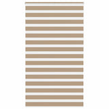 Vidaxl zebra blind 125x200 cm stofbreedte 120,9 cm polyester zandbruin