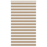 Vidaxl zebra blind 130x200 cm stofbreedte 125,9 cm polyester zandbruin