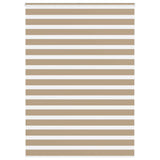 Vidaxl zebra blind 160x200 cm stofbreedte 155,9 cm polyester zandbruin