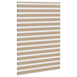 Vidaxl zebra blind 165x200 cm stofbreedte 160,9 cm polyester zandbruin