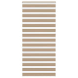 Vidaxl zebra blind 95x230 cm stofbreedte 90,9 cm polyester zandbruin
