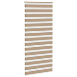 Vidaxl zebra blind 95x230 cm stofbreedte 90,9 cm polyester zandbruin