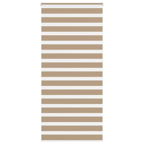 Vidaxl zebra blind 100x230 cm stofbreedte 95,9 cm polyester zandbruin