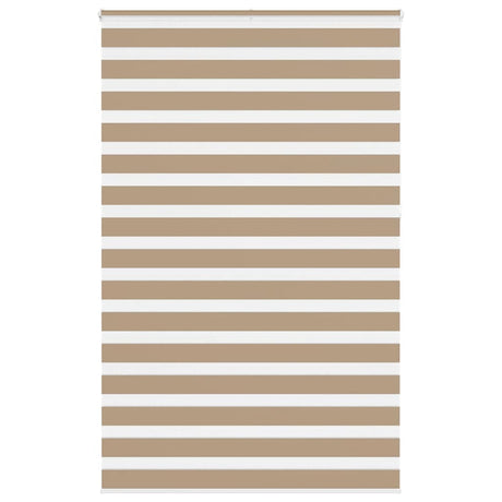 Vidaxl zebra blind 150x230 cm stofbreedte 145,9 cm polyester zandbruin