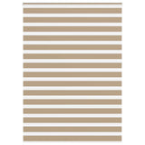 Vidaxl zebra blind 165x230 cm stofbreedte 160,9 cm polyester zandbruin