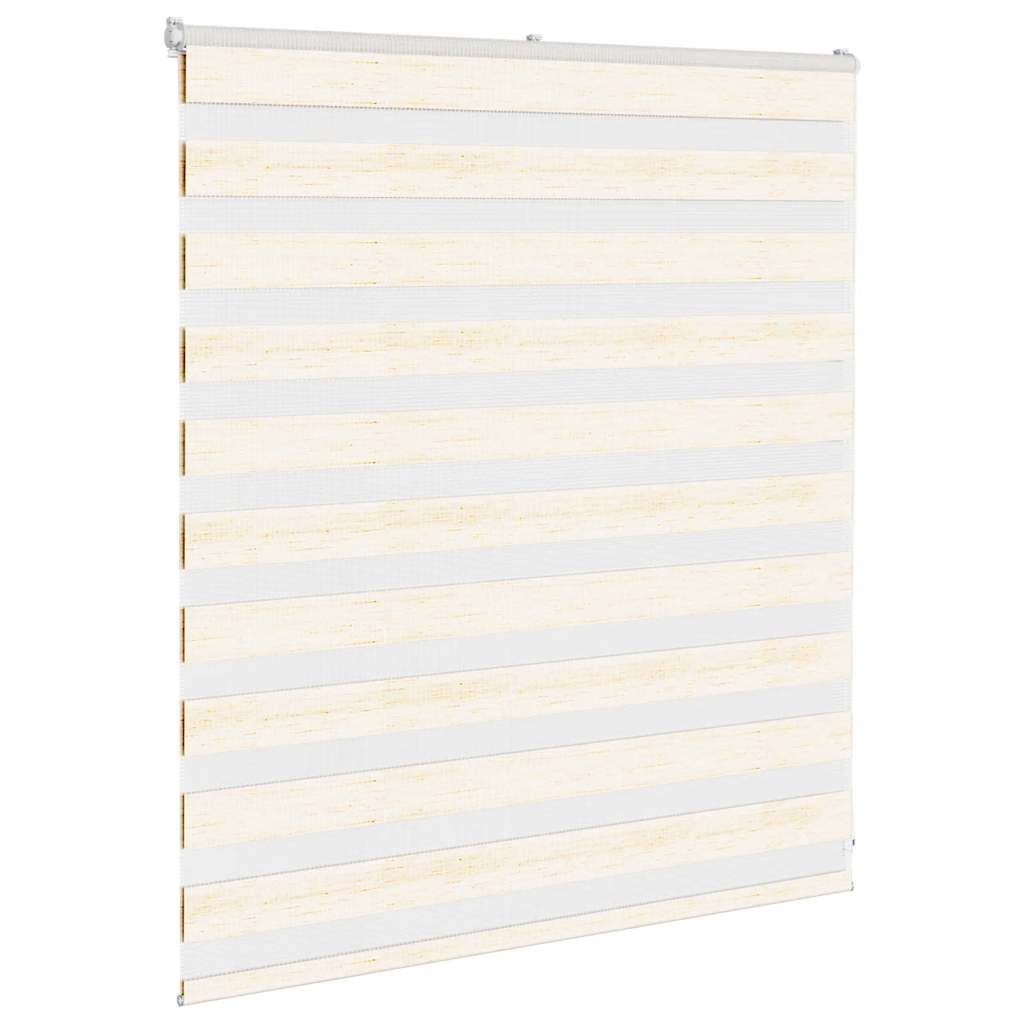 Vidaxl zebra rolgordijn 125x100 cm stofbreedte 120,9 cm marmerbeige