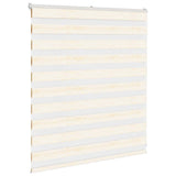 Vidaxl zebra rolgordijn 130x100 cm stofbreedte 125,9 cm marmerbeige