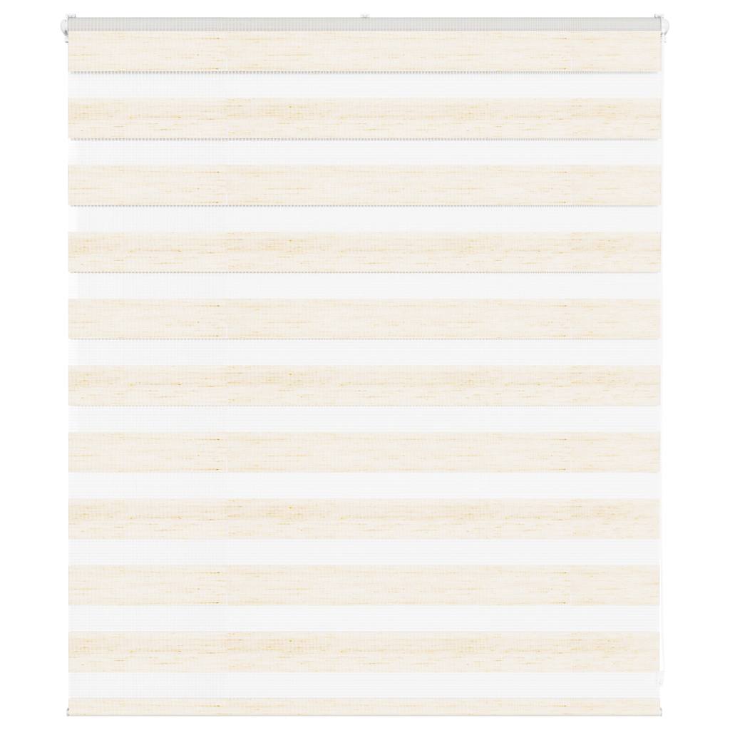 Vidaxl zebra rolgordijn 135x100 cm stofbreedte 130,9 cm marmerbeige