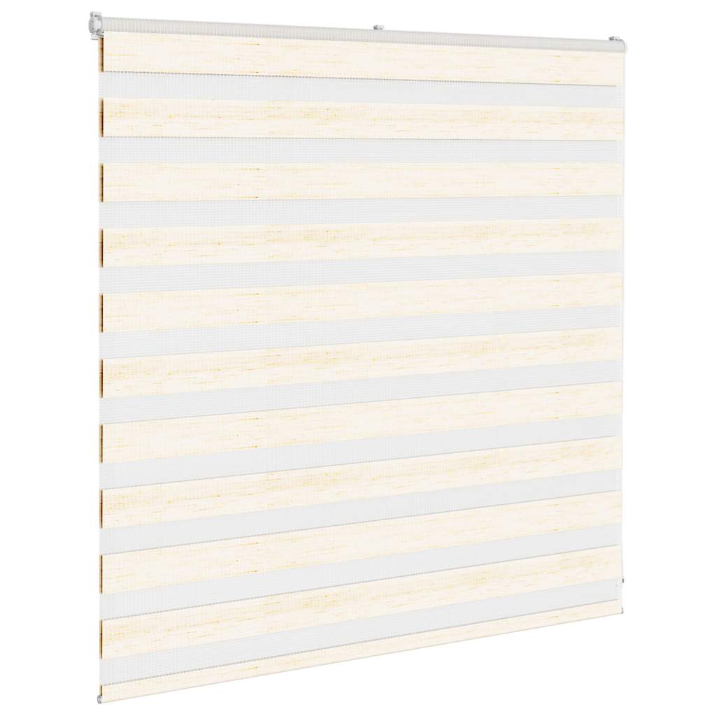 Vidaxl zebra rolgordijn 140x100 cm stofbreedte 135,9 cm marmerbeige