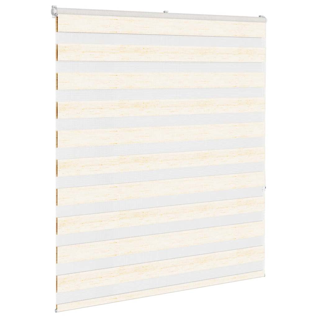 Vidaxl zebra rolgordijn 130x150 cm stofbreedte 125,9 cm marmerbeige