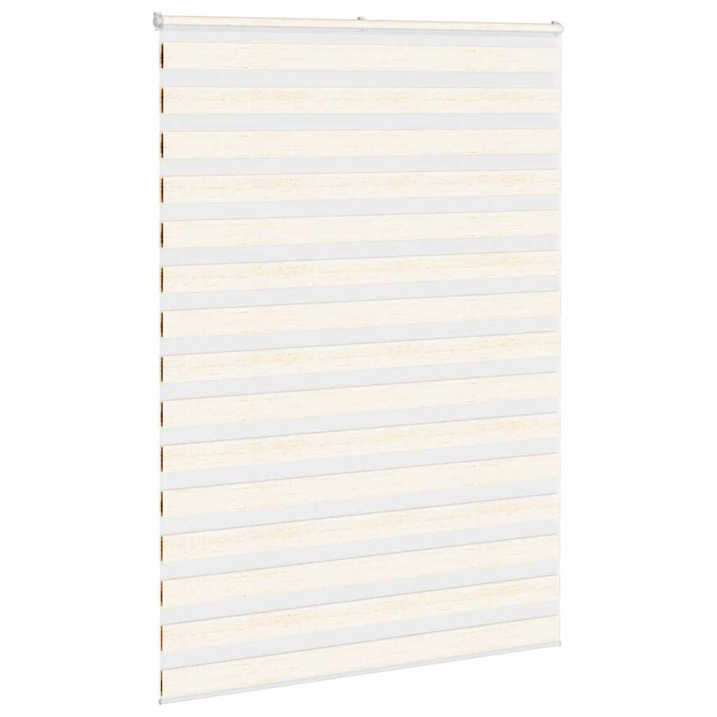 Vidaxl zebra rolgordijn 165x200 cm stofbreedte 160,9 cm marmerbeige