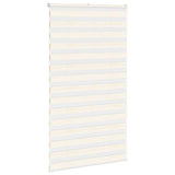 Vidaxl zebra blind 130x230cm stofbreedte 125,9cm polyester marmerbeige