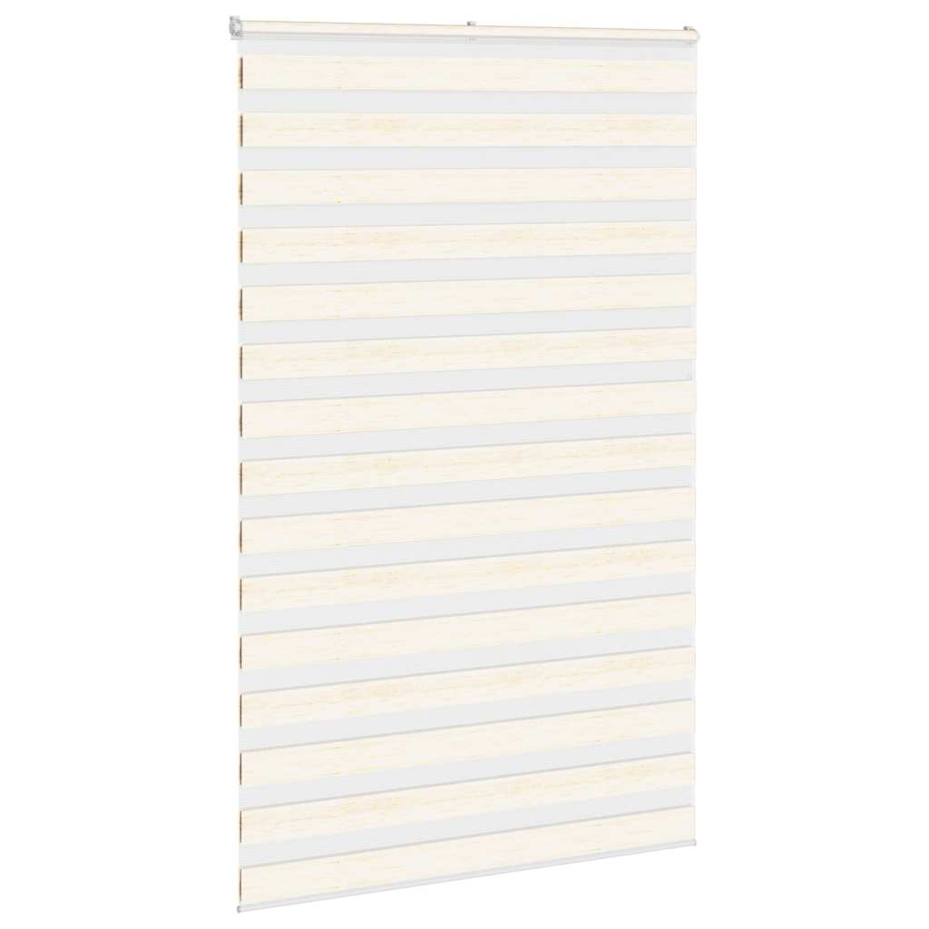 Vidaxl zebra rolgordijn 140x230 cm stofbreedte 135,9 cm marmerbeige