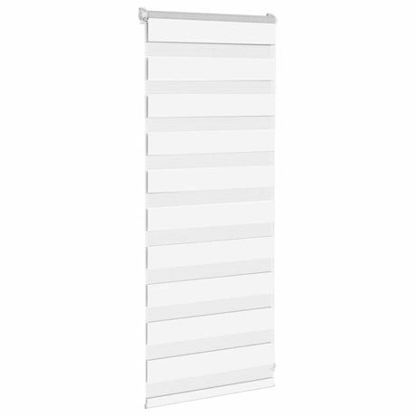 Vidaxl zebra rolgordijn 65x100 cm stofbreedte 60,9 cm polyester wit