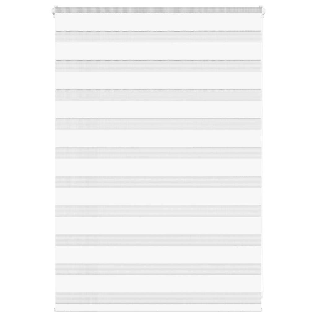 Vidaxl zebra blind 105x100 cm stofbreedte 100,9 cm polyester wit