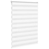 Vidaxl zebra blind 110x100 cm stofbreedte 105,9 cm polyester wit