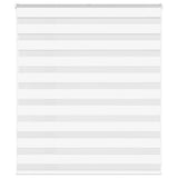 Vidaxl zebra blind 125x100 cm stofbreedte 120,9 cm polyester wit