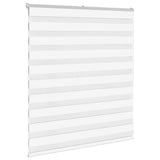 Vidaxl zebra blind 125x100 cm stofbreedte 120,9 cm polyester wit