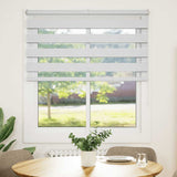 Vidaxl zebra blind 135x100 cm stofbreedte 130,9 cm polyester wit