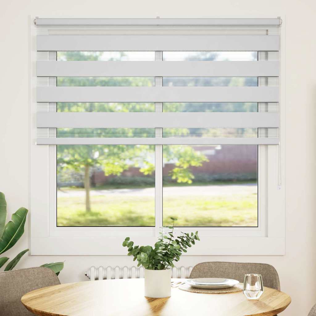 Vidaxl zebra blind 145x100 cm stofbreedte 140,9 cm polyester wit
