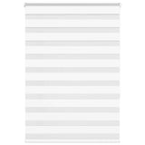Vidaxl zebra rolgordijn 105x150 cm stofbreedte 100,9cm polyester wit