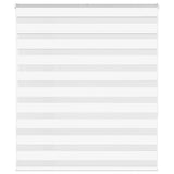 Vidaxl zebra rolgordijn 120x150 cm stofbreedte 115,9cm polyester wit