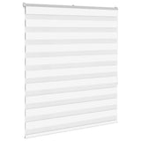 Vidaxl zebra rolgordijn 120x150 cm stofbreedte 115,9cm polyester wit
