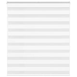 Vidaxl zebra rolgordijn 125x150 cm stofbreedte 120,9cm polyester wit