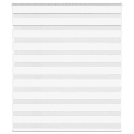 Vidaxl zebra rolgordijn 135x150 cm stofbreedte 130,9cm polyester wit