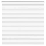 Vidaxl zebra rolgordijn 145x150 cm stofbreedte 140,9cm polyester wit