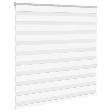Vidaxl zebra rolgordijn 150x150 cm stofbreedte 145,9cm polyester wit