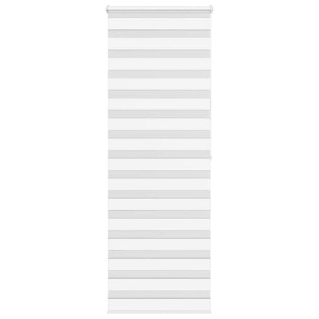 Vidaxl zebra rolgordijn 85x200 cm stofbreedte 80,9 cm polyester wit