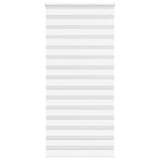 Vidaxl zebra rolgordijn 105x200 cm stofbreedte 100,9cm polyester wit