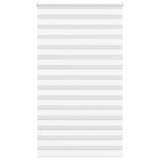 Vidaxl zebra rolgordijn 125x200 cm stofbreedte 120,9cm polyester wit