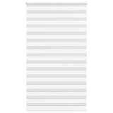 Vidaxl zebra rolgordijn 130x200 cm stofbreedte 125,9cm polyester wit