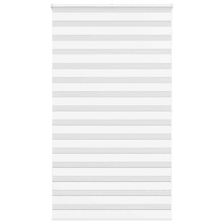 Vidaxl zebra rolgordijn 130x200 cm stofbreedte 125,9cm polyester wit
