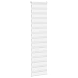 Vidaxl zebra rolgordijn 60x230 cm stofbreedte 55,9 cm polyester wit
